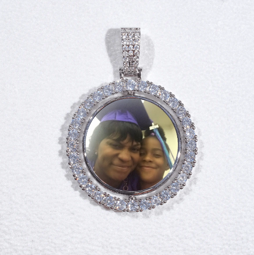 3D Spinning 2-Faced Custom Picture Pendant