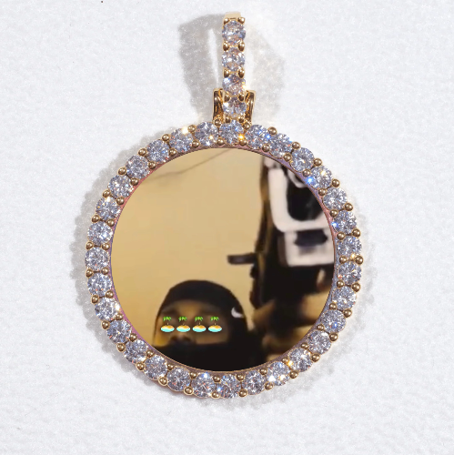 3D CIRCLE CUSTOM PICTURE PENDANT SMALL SIZE