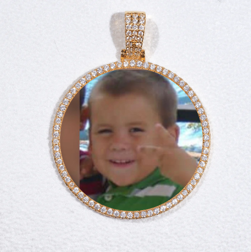 MEDIUM 3D CIRCLE CUSTOM PICTURE PENDANT