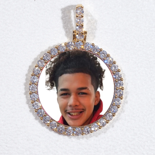 3D CIRCLE CUSTOM PICTURE PENDANT SMALL SIZE