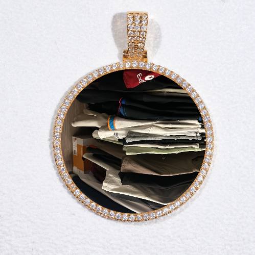 MEDIUM 3D CIRCLE CUSTOM PICTURE PENDANT
