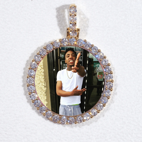 3D CIRCLE CUSTOM PICTURE PENDANT SMALL SIZE