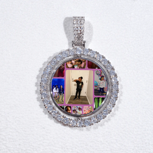 3D Spinning 2-Faced Custom Picture Pendant