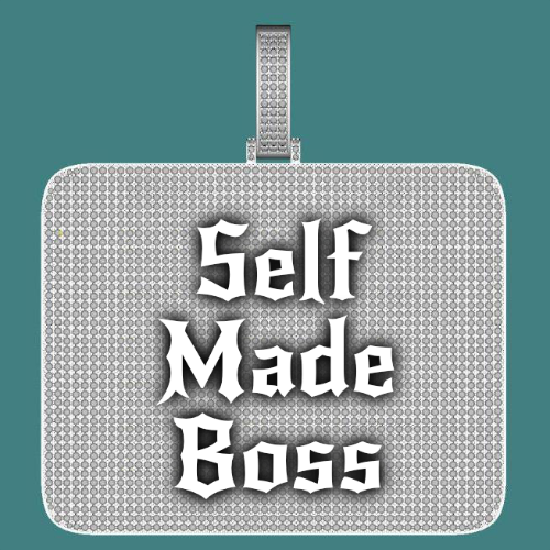 CUSTOM LETTER NECKLACE 3D BIG SQUARE