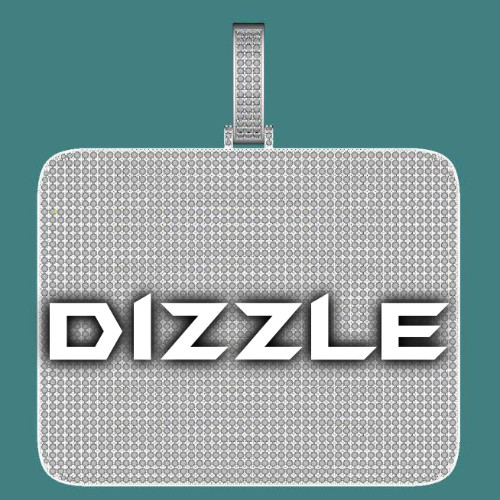 CUSTOM LETTER NECKLACE 3D BIG SQUARE