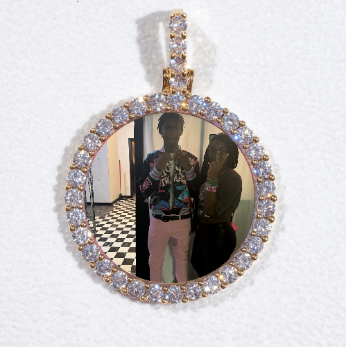 3D CIRCLE CUSTOM PICTURE PENDANT SMALL SIZE