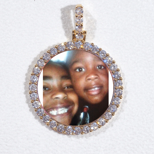 3D CIRCLE CUSTOM PICTURE PENDANT SMALL SIZE