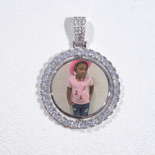 3D Spinning 2-Faced Custom Picture Pendant