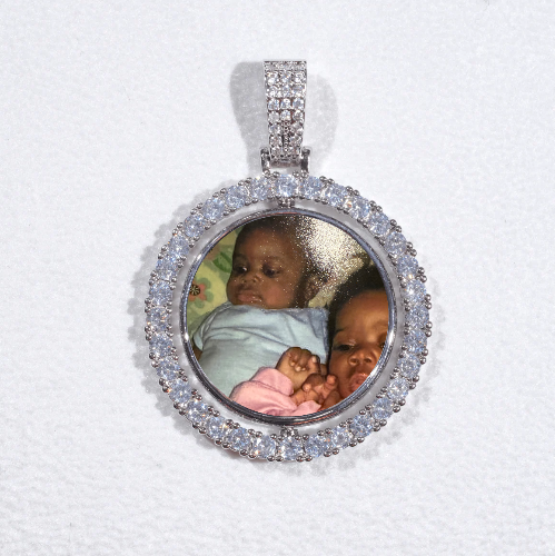 3D Spinning 2-Faced Custom Picture Pendant