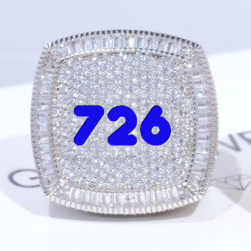 CUSTOM LETTER 3D ICED RING