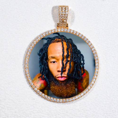 MEDIUM 3D CIRCLE CUSTOM PICTURE PENDANT