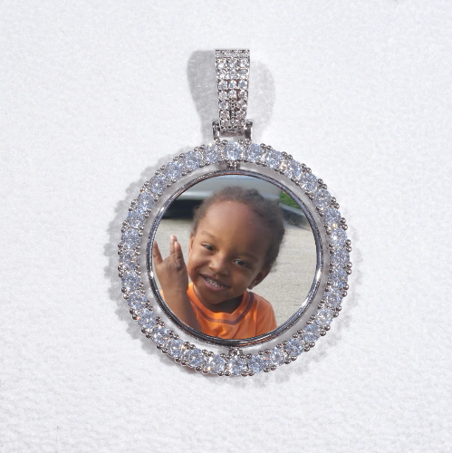 3D Spinning 2-Faced Custom Picture Pendant