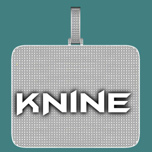 CUSTOM LETTER NECKLACE 3D BIG SQUARE