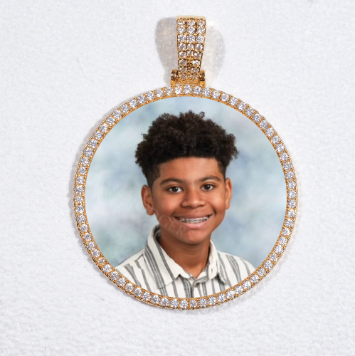 MEDIUM 3D CIRCLE CUSTOM PICTURE PENDANT
