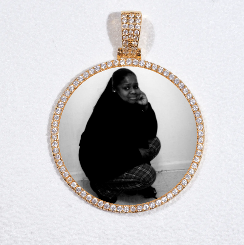 MEDIUM 3D CIRCLE CUSTOM PICTURE PENDANT