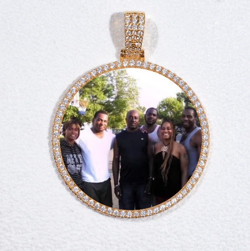 MEDIUM 3D CIRCLE CUSTOM PICTURE PENDANT
