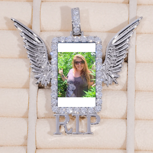 RIP WING 3D CUSTOM PICTURE PENDANT