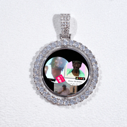 3D Spinning 2-Faced Custom Picture Pendant