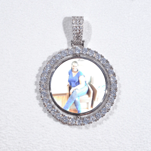 3D Spinning 2-Faced Custom Picture Pendant