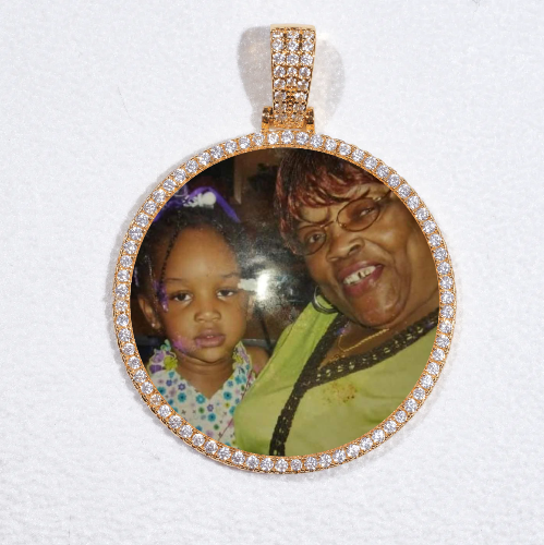 MEDIUM 3D CIRCLE CUSTOM PICTURE PENDANT