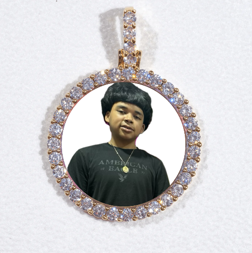 3D CIRCLE CUSTOM PICTURE PENDANT SMALL SIZE