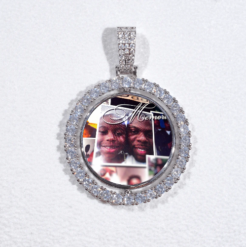 3D Spinning 2-Faced Custom Picture Pendant