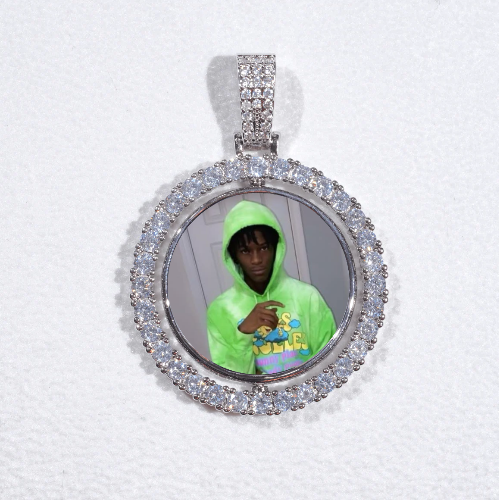 3D Spinning 2-Faced Custom Picture Pendant