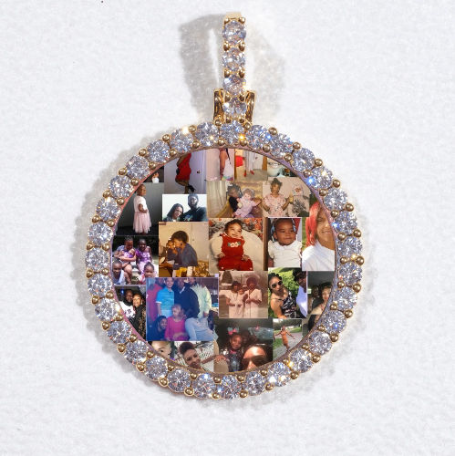 3D CIRCLE CUSTOM PICTURE PENDANT SMALL SIZE