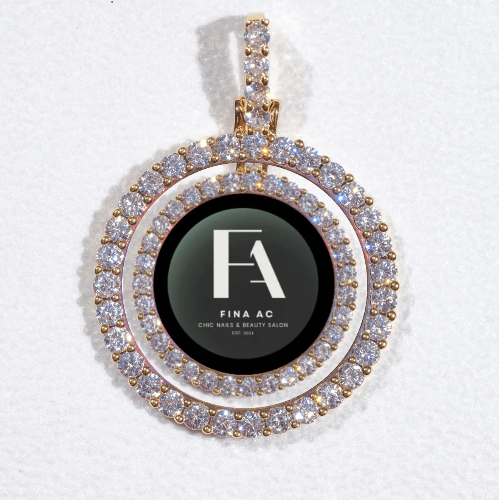 3D CIRCLE CUSTOM PICTURE PENDANT SMALL SIZE