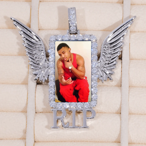 RIP WING 3D CUSTOM PICTURE PENDANT