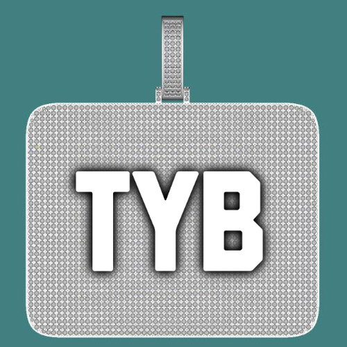 CUSTOM LETTER NECKLACE 3D BIG SQUARE