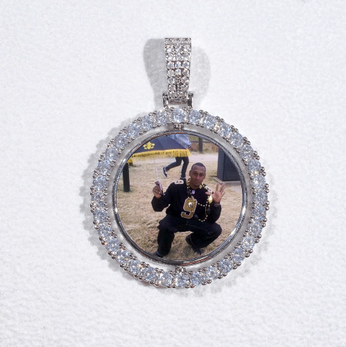 3D Spinning 2-Faced Custom Picture Pendant