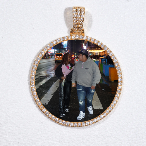 MEDIUM 3D CIRCLE CUSTOM PICTURE PENDANT
