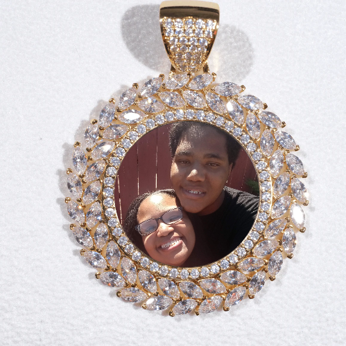 Large 3D Wheat Ear Custom Picture Pendant