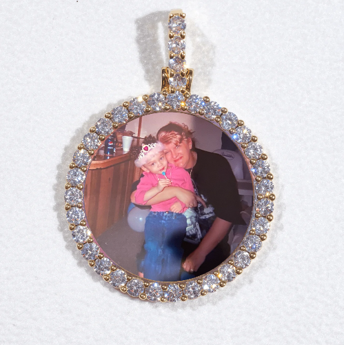 3D CIRCLE CUSTOM PICTURE PENDANT SMALL SIZE