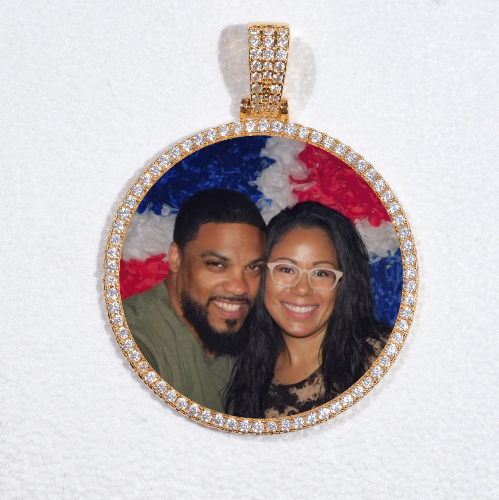MEDIUM 3D CIRCLE CUSTOM PICTURE PENDANT