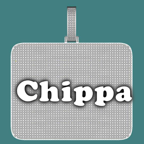 CUSTOM LETTER NECKLACE 3D BIG SQUARE