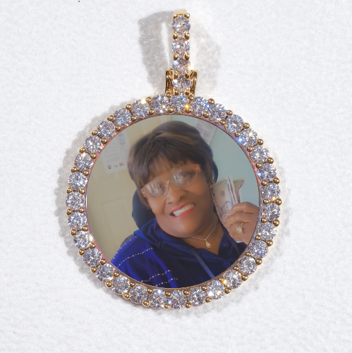 3D CIRCLE CUSTOM PICTURE PENDANT SMALL SIZE