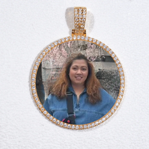 MEDIUM 3D CIRCLE CUSTOM PICTURE PENDANT
