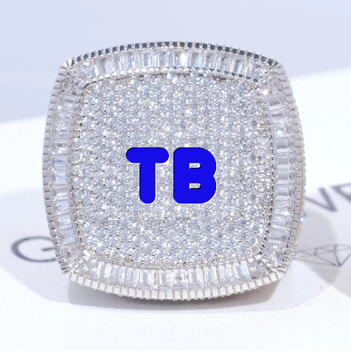 CUSTOM LETTER 3D ICED RING