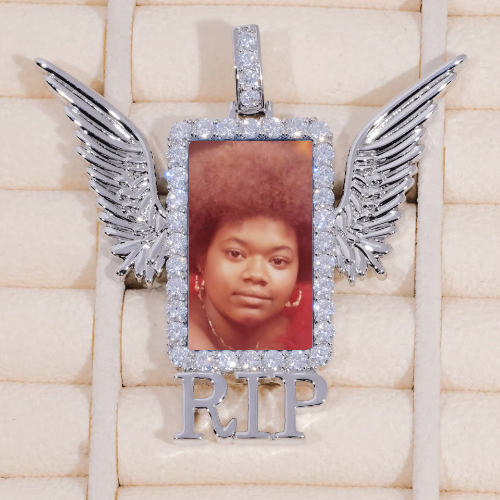 RIP WING 3D CUSTOM PICTURE PENDANT