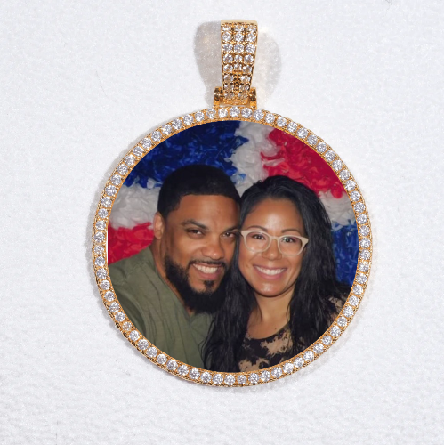 MEDIUM 3D CIRCLE CUSTOM PICTURE PENDANT
