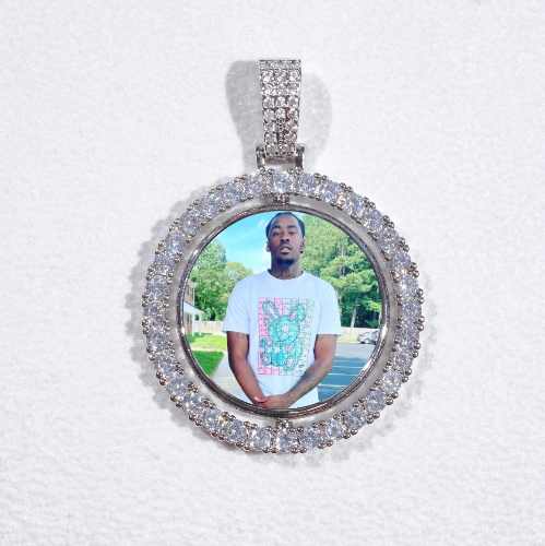 3D Spinning 2-Faced Custom Picture Pendant