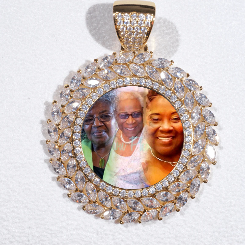 Large 3D Wheat Ear Custom Picture Pendant