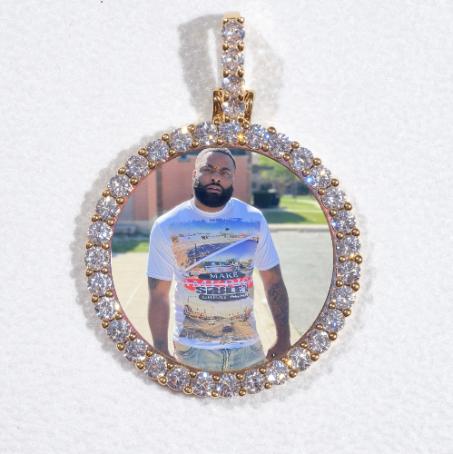 3D CIRCLE CUSTOM PICTURE PENDANT SMALL SIZE