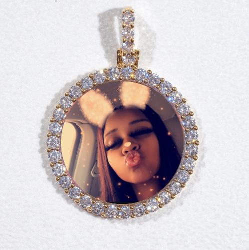3D CIRCLE CUSTOM PICTURE PENDANT SMALL SIZE