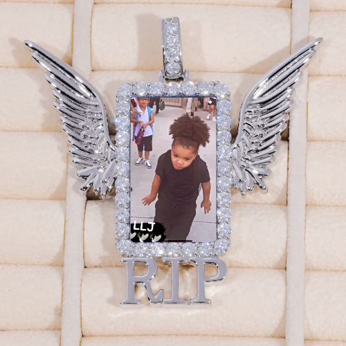 RIP WING 3D CUSTOM PICTURE PENDANT