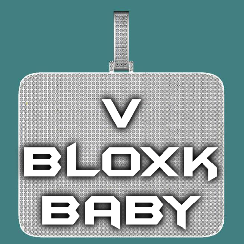 CUSTOM LETTER NECKLACE 3D BIG SQUARE