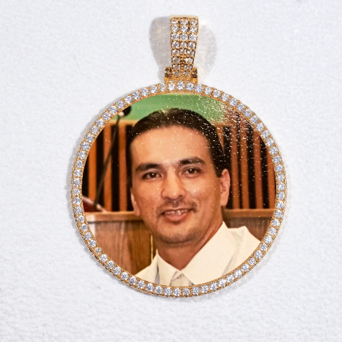 MEDIUM 3D CIRCLE CUSTOM PICTURE PENDANT