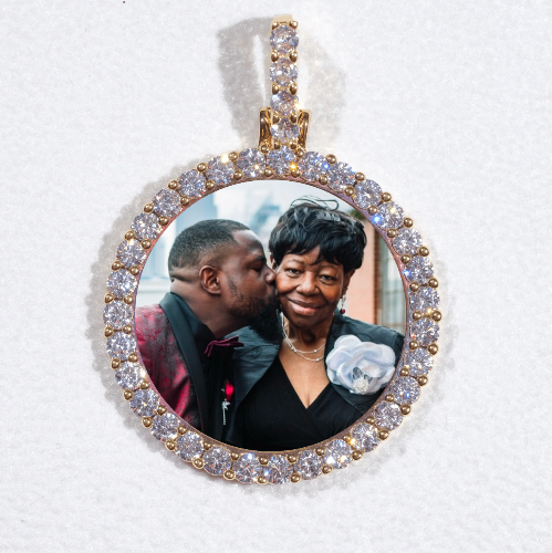 3D CIRCLE CUSTOM PICTURE PENDANT SMALL SIZE
